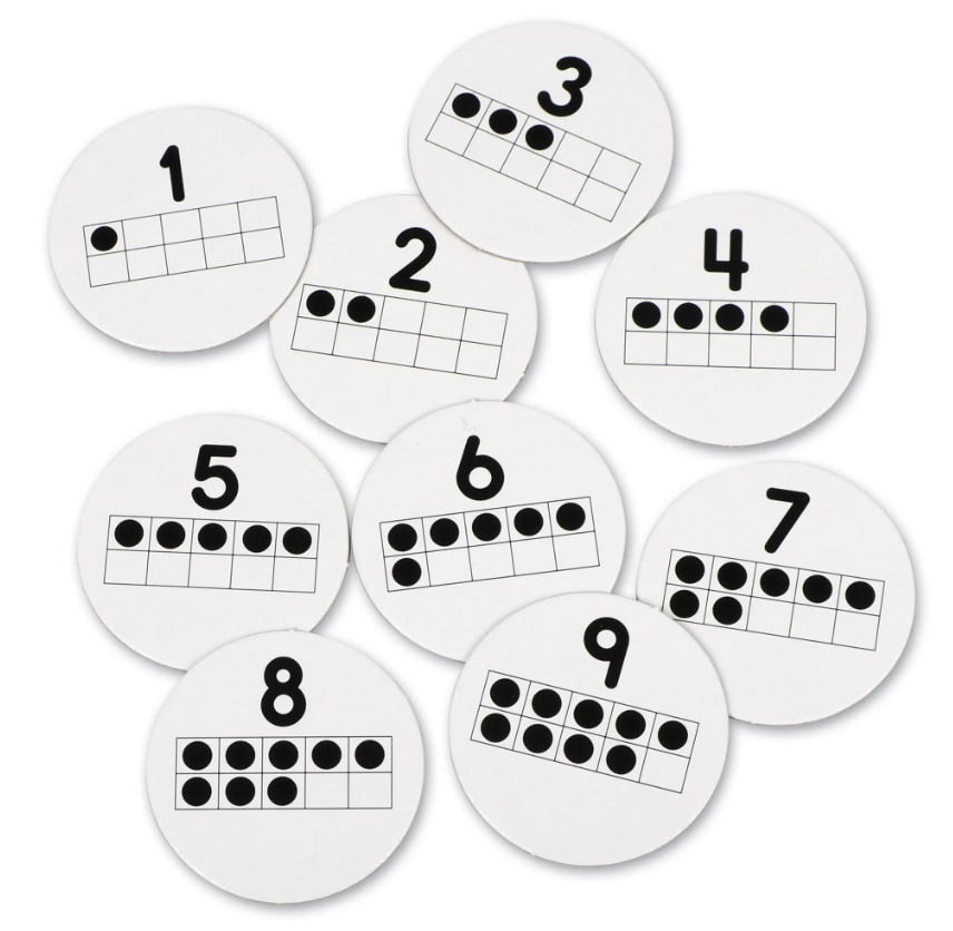 10 on the Spot Ten-Frame Game