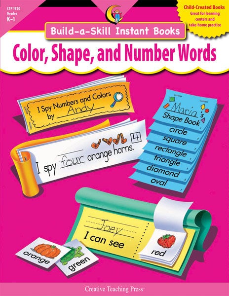 Color Shape and Number Words Bui
