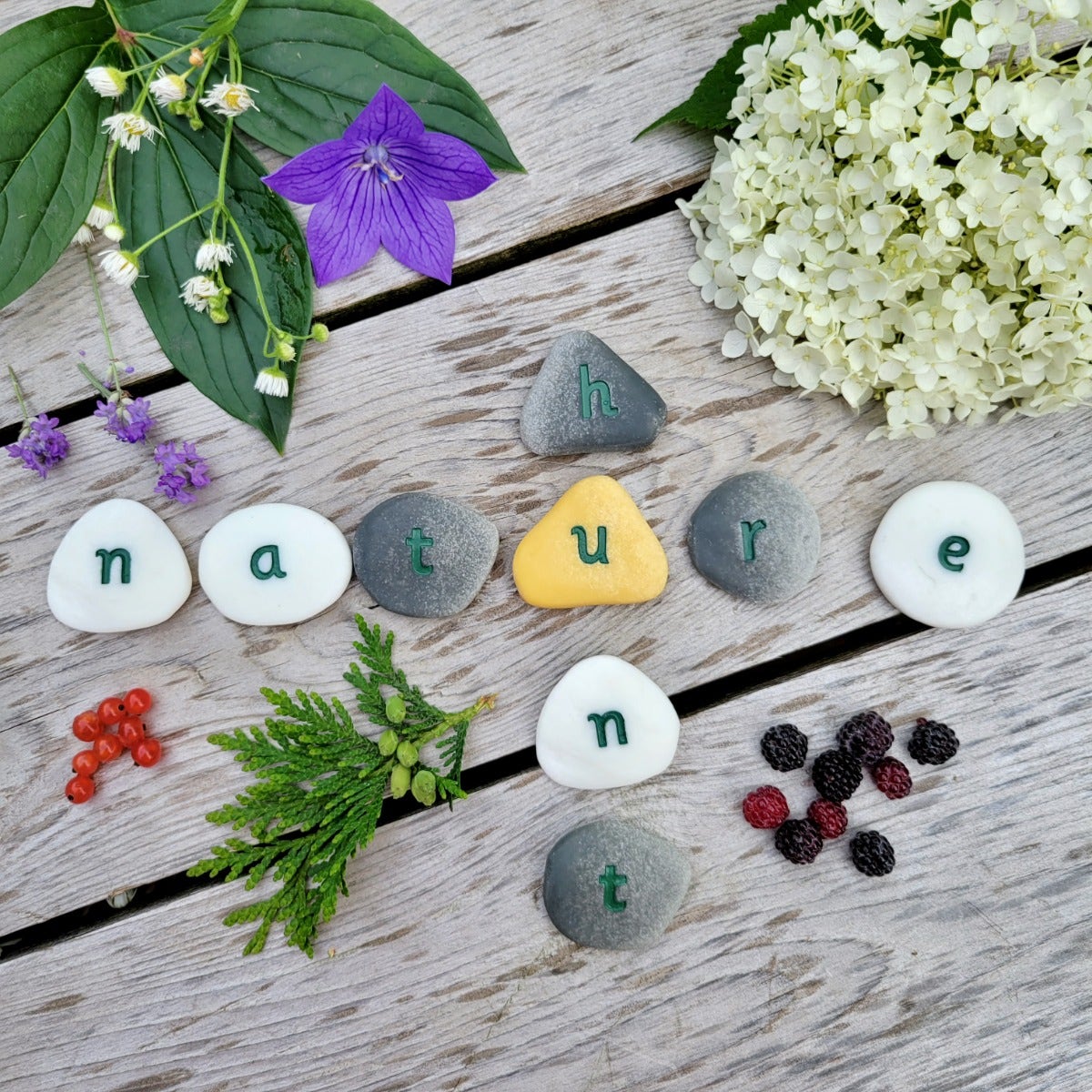 Word Building Pebble Set
