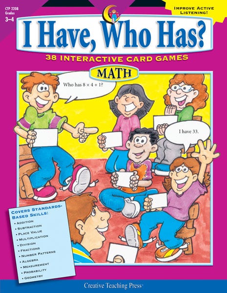 Gr 3-4 I Have Who Has Math Series Ebook