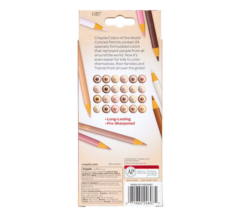 Crayola Colours of the World Coloured Pencils 24 ct