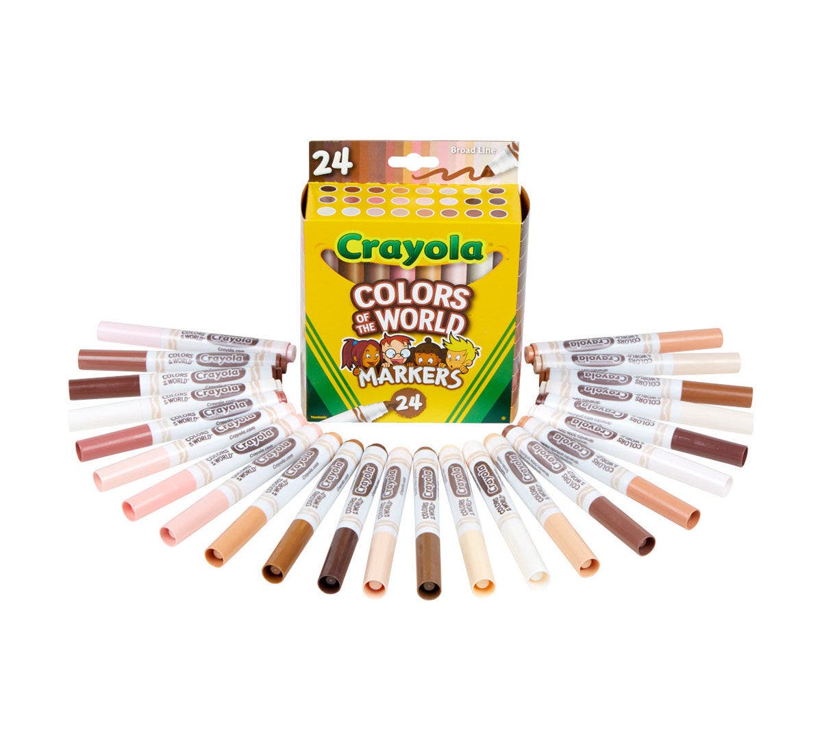 Crayola Colours of the World Markers 24 ct