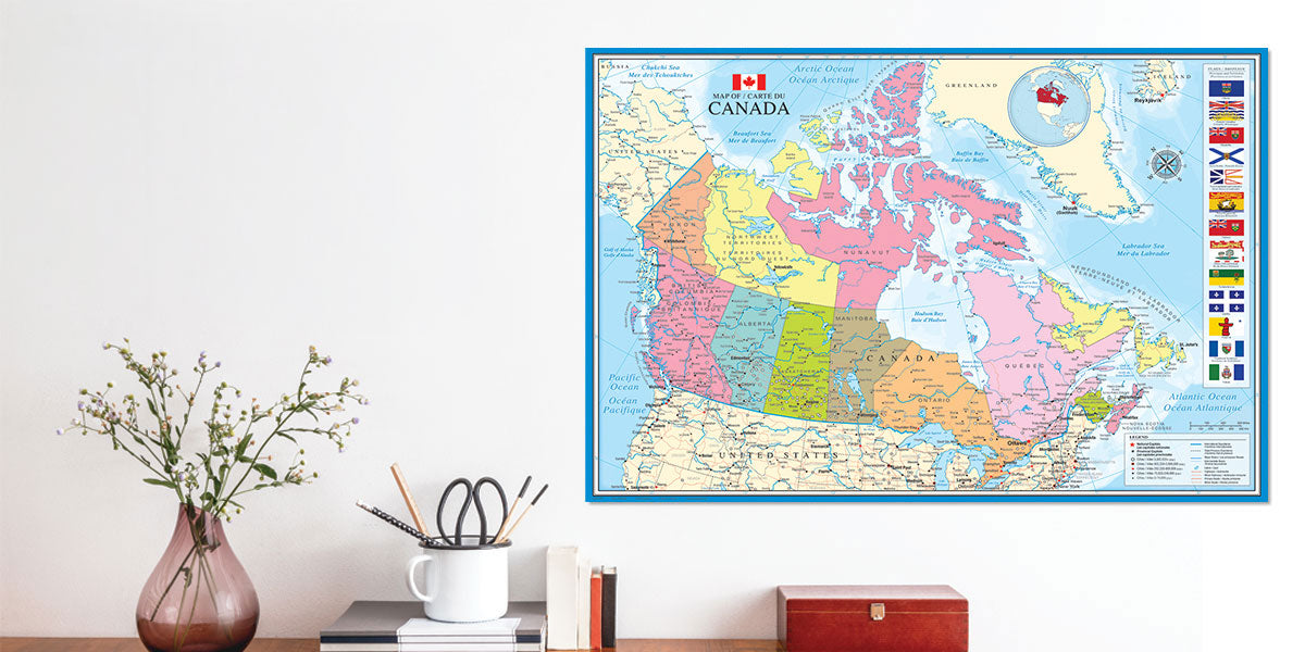 Map of Canada Poster 24 x 36
