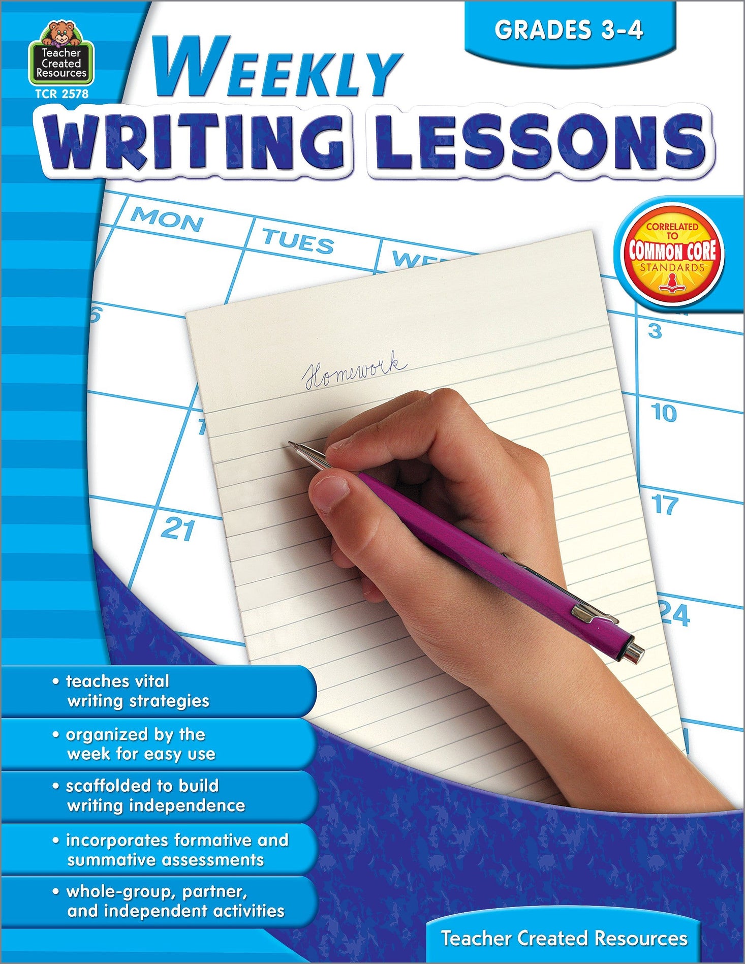 Weekly Writing Lessons Grades 3-4 Ebook