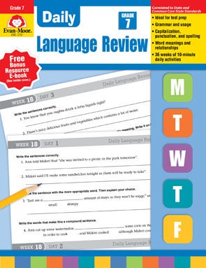 Daily Language Review Common Core Edition Grade 7 Ebook