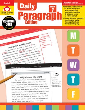 Daily Paragraph Editing Grade 7 Ebook