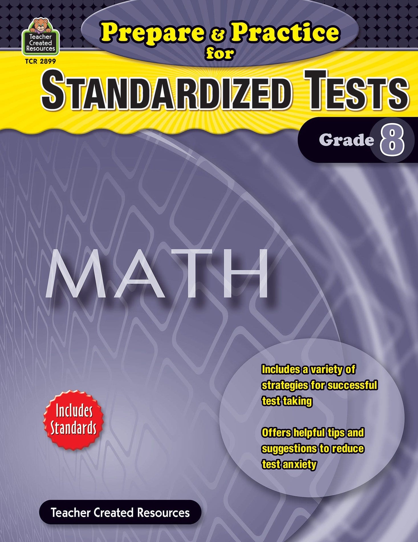 Prepare & Practice for Standardized Tests: Math Grd 8 Ebook