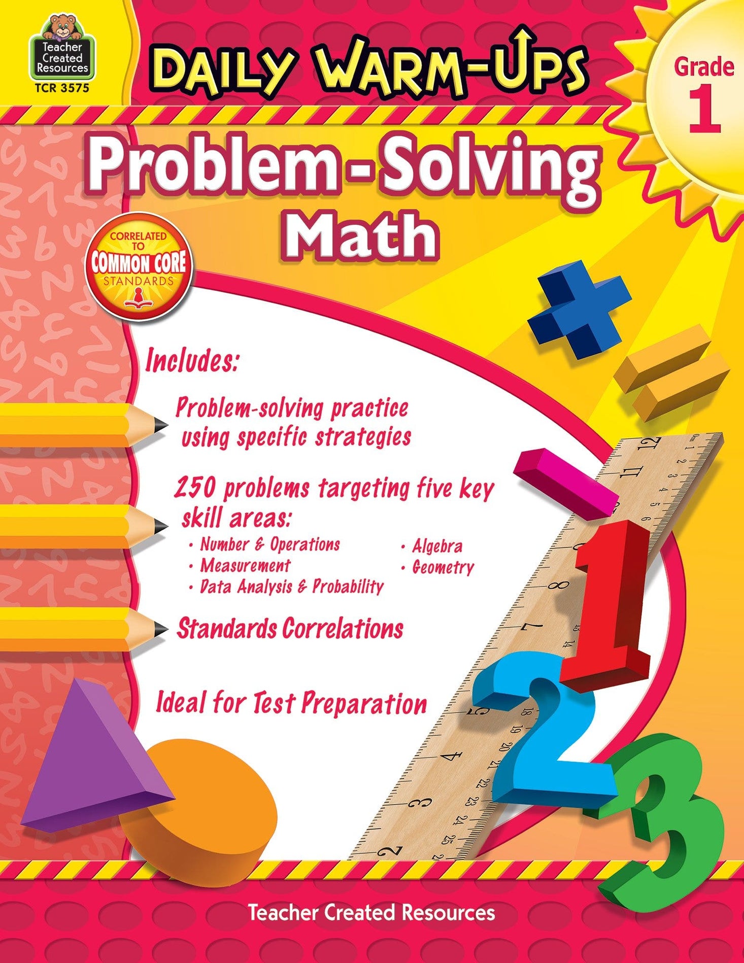 Daily Warm-Ups: Problem Solving Math Grade 1 Ebook