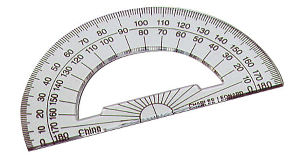 Clear Protractor 6 inch