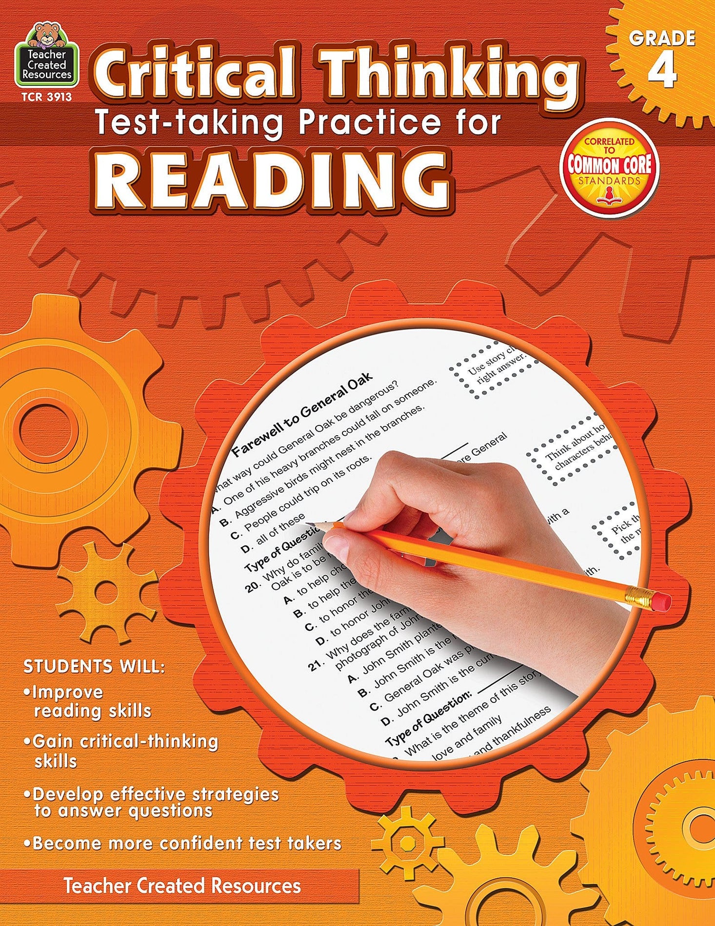 Critical Thinking: Test-taking Practice for Reading Grade 4