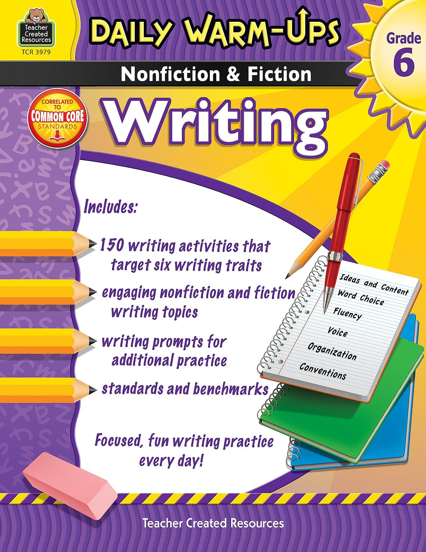 Daily Warm-Ups: Nonfiction & Fiction Writing Grd 6 Ebook