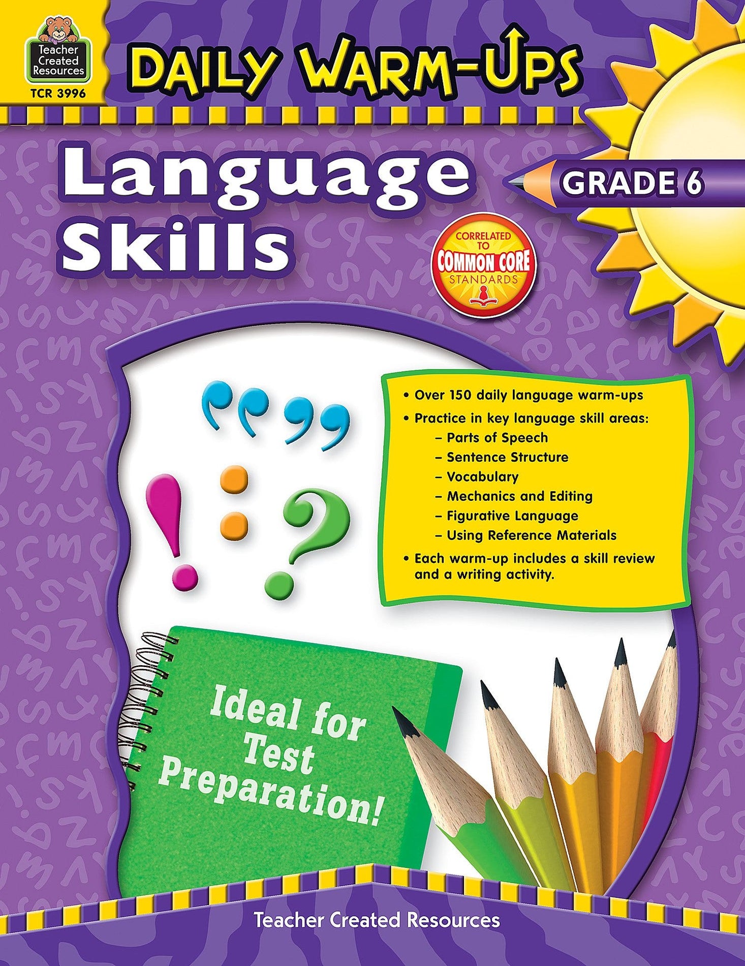 Daily Warm-Ups: Language Skills Grade 6 Ebook