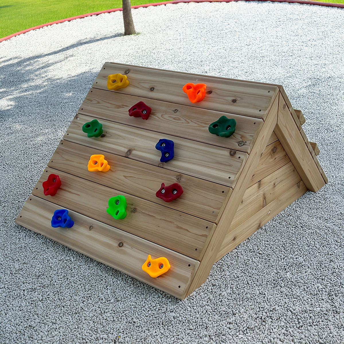 Wooden Climber with Rock Climbing by Naturally Inspired Play