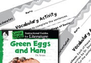 Green Eggs and Ham Vocabulary Activities Ebook