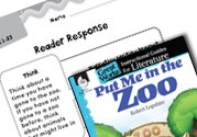 Put Me in the Zoo Reader Response Writing Prompts Ebook