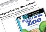 Put Me in the Zoo Language Learning Activities Ebook