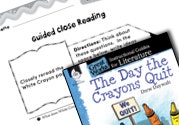 The Day the Crayons Quit Close Reading and Text-Dependent