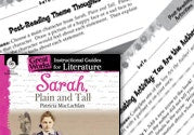 Sarah Plain and Tall Post-Reading Activities Ebook