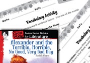 Alexander and the Terrible Horrible: Vocabulary Activities