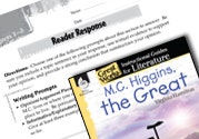 M.C. Higgins the Great Reader Response Writing Prompts Ebook
