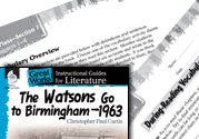 The Watsons Go to Birmingham--1963 Vocabulary Activities Ebo