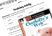 Charlottes Web Vocabulary Activities Ebook