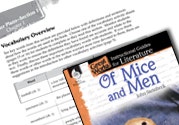 Of Mice and Men Vocabulary Activities Ebook