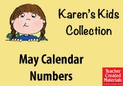 May Calendar Numbers Ebook