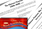 American History Word Researches Ebook