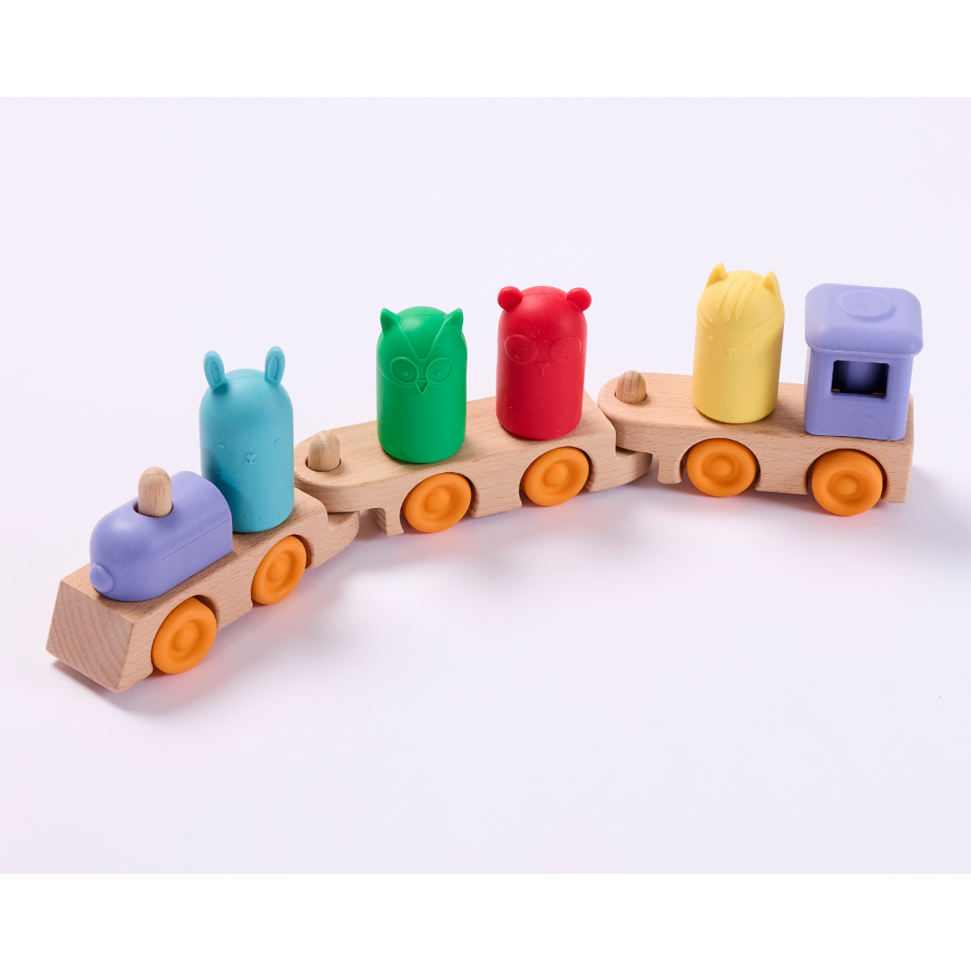 Silicone Stackable Steam Train