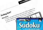 Grade 4 Medium Sudoku Puzzles 21-25 Ebook