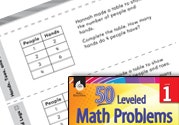 Operations in Base Ten Leveled Problem: Patterns-Hands Toes