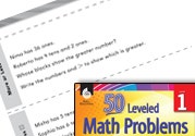 Operations in Base Ten Leveled Problem: Compare Whole Number