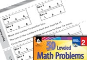 Operations and Algebraic Thinking Leveled Problems: Equal Su
