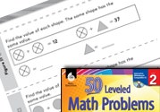 Number and Operations in Base Ten Leveled Problems: Shapes a