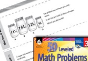 Measurement and Data Leveled Problems: Volume Word Problems