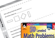 Geometry Leveled Problems: Complete the Shape Sentence Ebook