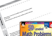 Number and Operations with Fractions Leveled Problems: Add a