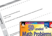 Number and Operations with Fractions Leveled Problems: Map
