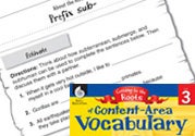 Content-Area Vocabulary Level 3: Prefix sub- Ebook