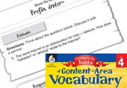 Content-Area Vocabulary Level 4: Prefix inter- Ebook