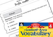 Content-Area Vocabulary Level 4: Prefix multi- Ebook