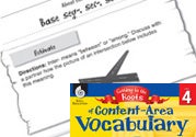 Content-Area Vocabulary Level 4: Base seg- sec- sect- Ebook