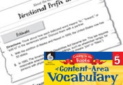 Content-Area Vocabulary Level 5: Directional Prefix ad- Eboo