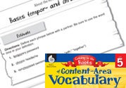 Content-Area Vocabulary Level 5: Bases tempor- and chron(o)-