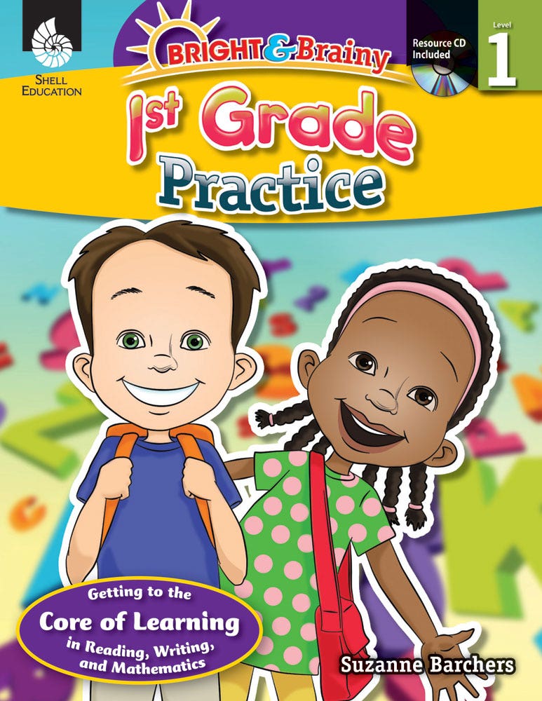 Bright & Brainy: First Grade Practice Ebook