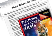 Language Arts Test Preparation Level 6: These Robots Are Wil