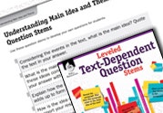 Leveled Text-Dependent Question Stems Ebook