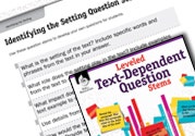 Leveled Text-Dependent Question Stems Ebook