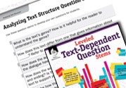 Leveled Text-Dependent Question Stems Ebook